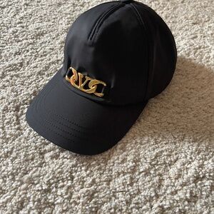 Valentino gold logo cap
